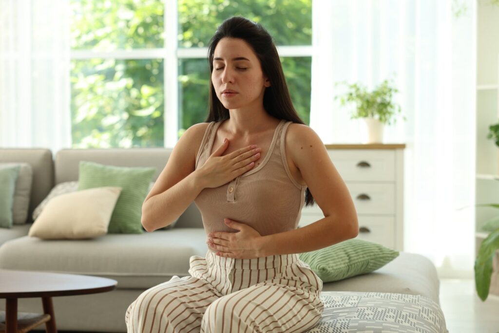 woman healing